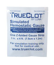 TrueClot Simulated Hemostatic Training Gauze Z-folded 4 ft