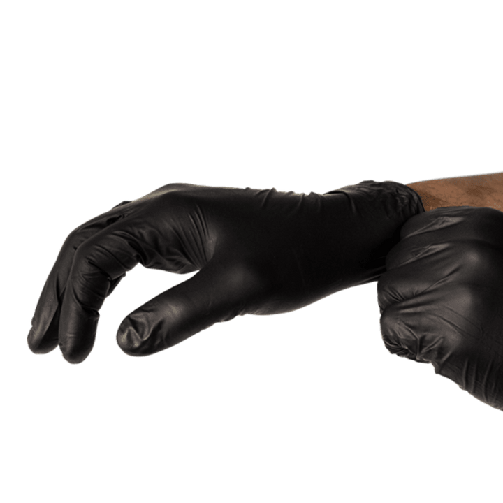 Black Nitrile Gloves – Powder-Free Disposable Gloves for Tactical or Medical Use