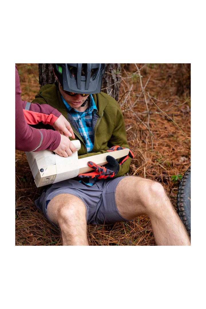 TacMed Solutions RISE splint being applied to a man with an arm injury