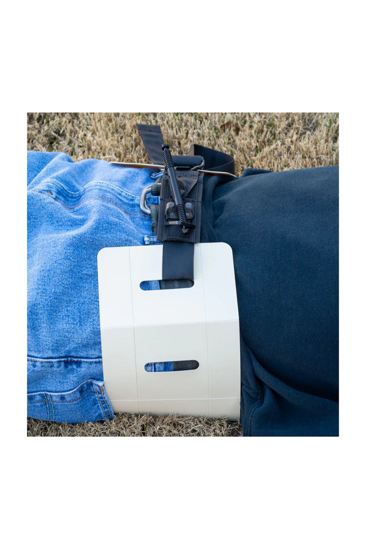 TacMed Solutions RISE used in conjunction with the SOF tourniquet on a leg injury