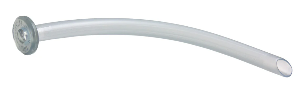 Nasopharyngeal Airway (NPA) in curved, flexible form with flared safety tip. Designed for maintaining a clear airway in unconscious or semi-conscious patients. TacMed Australia – essential airway adjunct for emergency responders and medics.