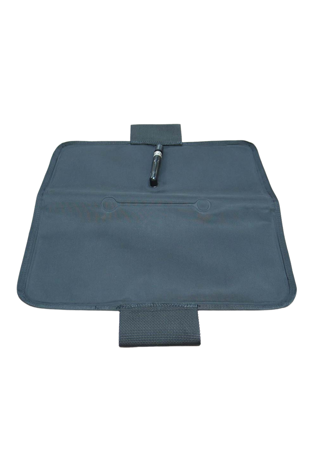 Deflated Skedco Inflatable Chest Pad in black on white background