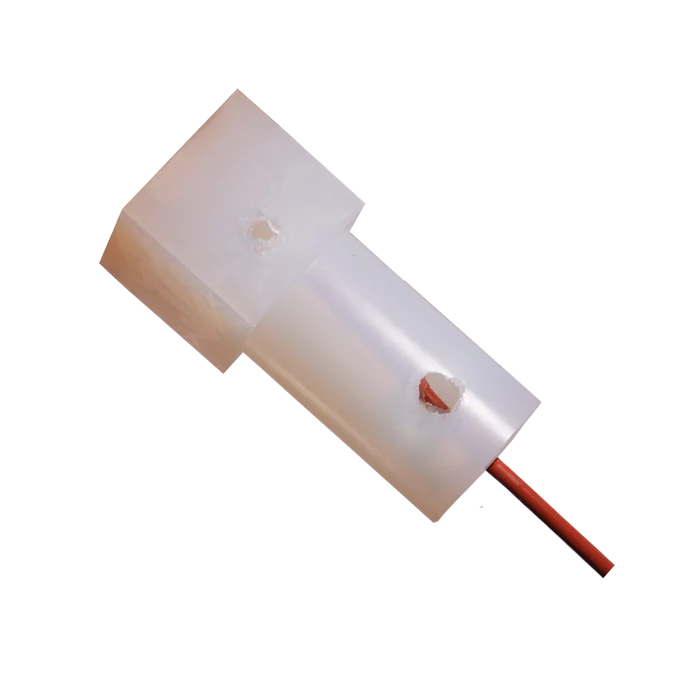 Silicone wound trainer showing realistic puncture design