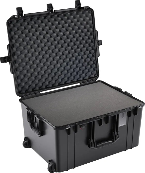 Pelican Air Case 1637 – Black foam-lined wheeled hard case with waterproof, crushproof construction
