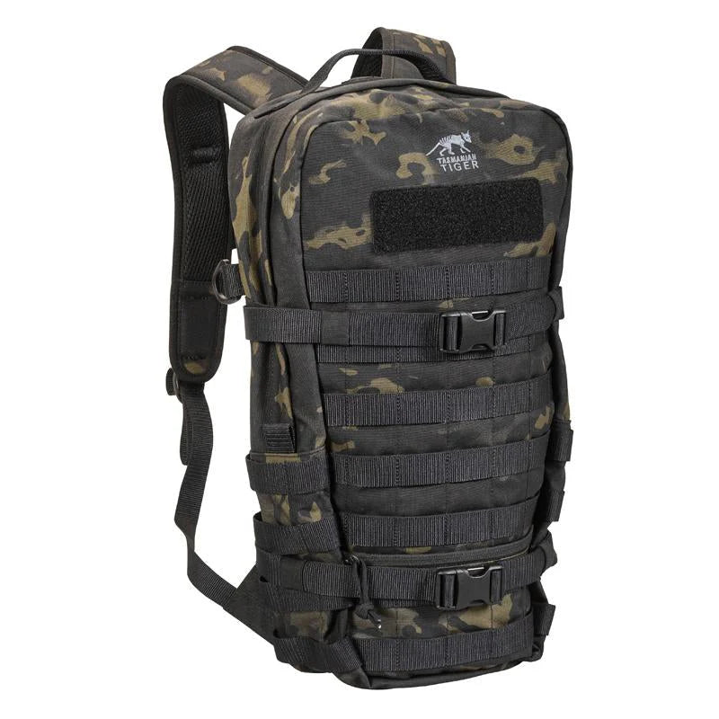 Front view TT Essential Pack L MKII – 15L military daypack with MOLLE and compression straps