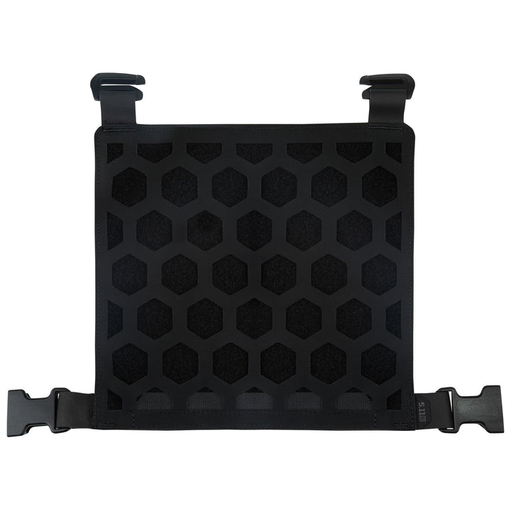 Black 5.11 Hexgrid 9x9 Gear Set panel with hexagonal laser-cut MOLLE design and quick-release clips.
