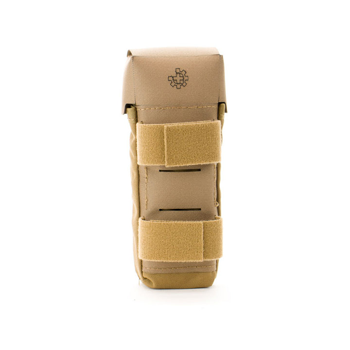 Close-up of rear MOLLE attachment system on Eleven 10 pouch.