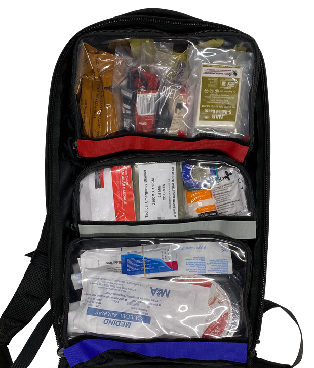 Tacmed Trauma Response Aid Pack Advanced Black