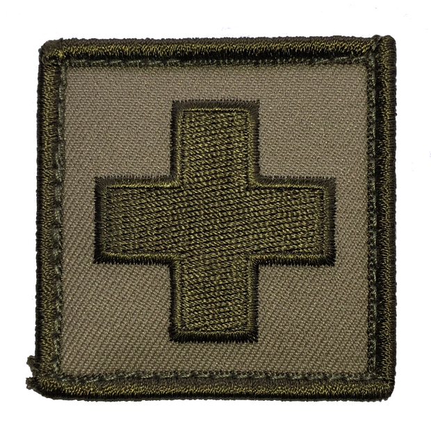 Patch Medic Cross Green/Green 50mm x 50mm