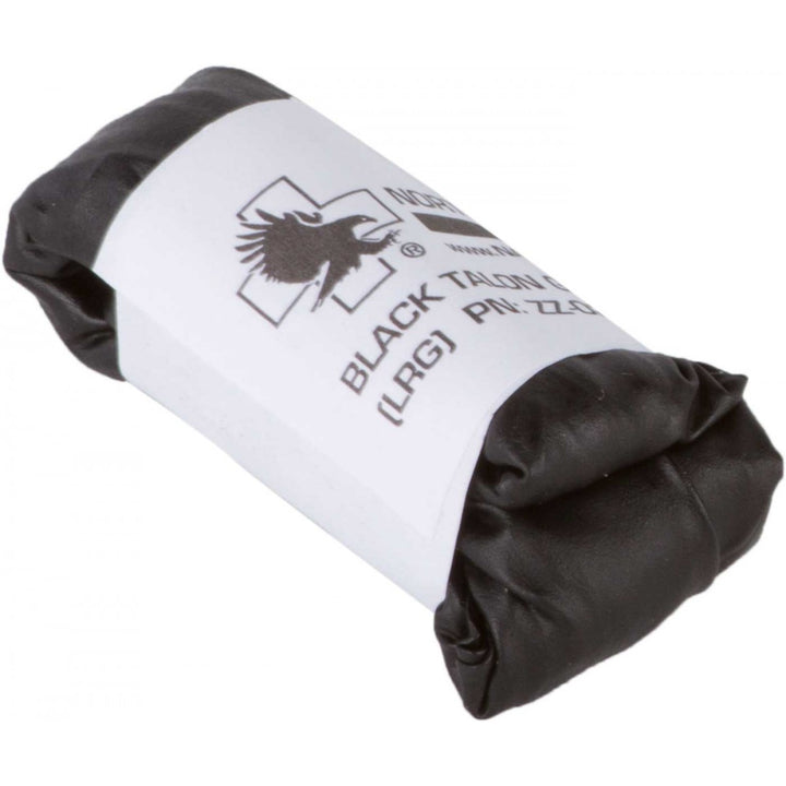 Individually wrapped Black Talon nitrile glove kit, compact and labeled for quick access in emergency medical situations.