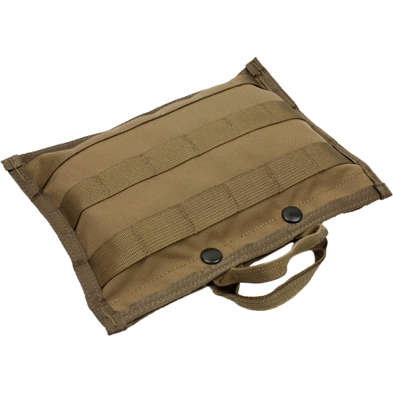 Phantom Litter packed into a compact tan pouch with grab handle and MOLLE webbing.