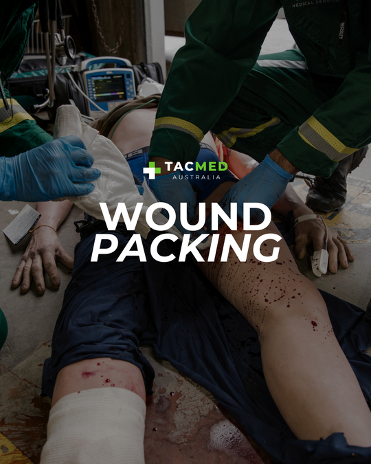How to pack a wound: step-by-step technique for haemorrhage control.