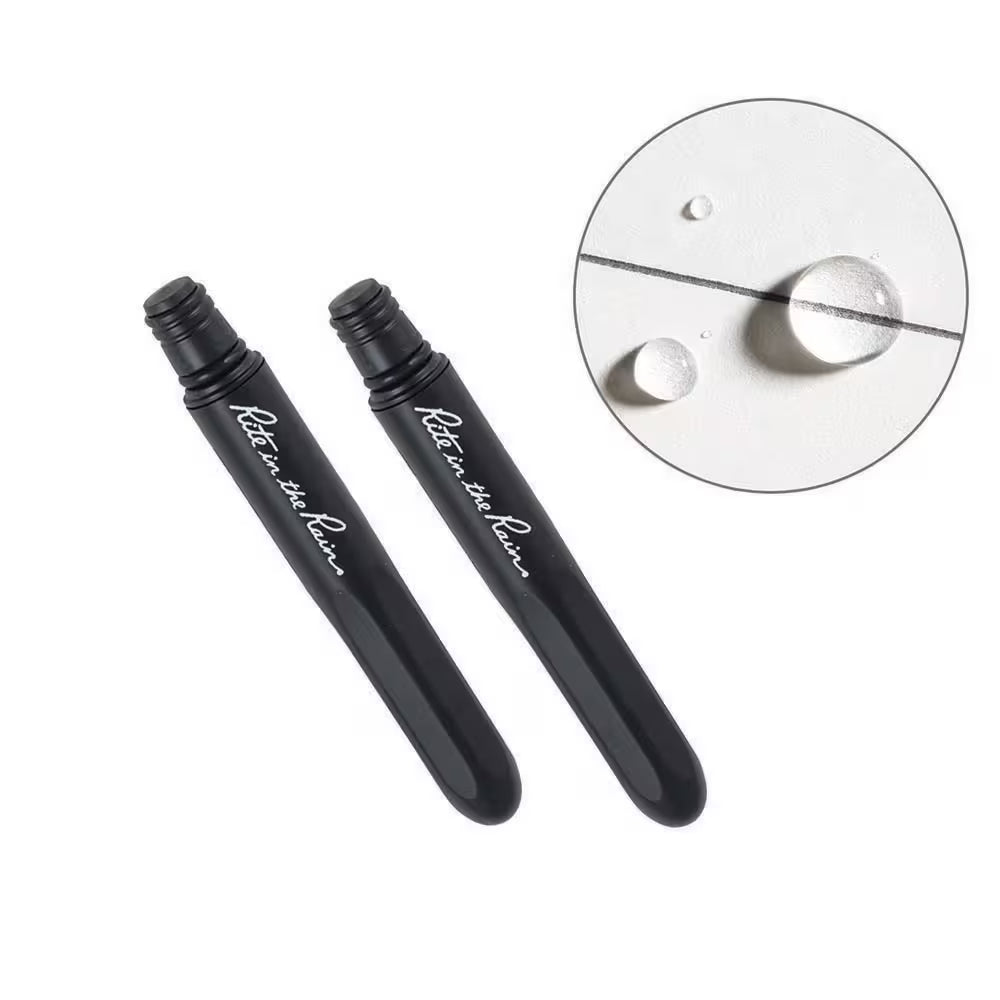 Two black pocket-sized all-weather pens