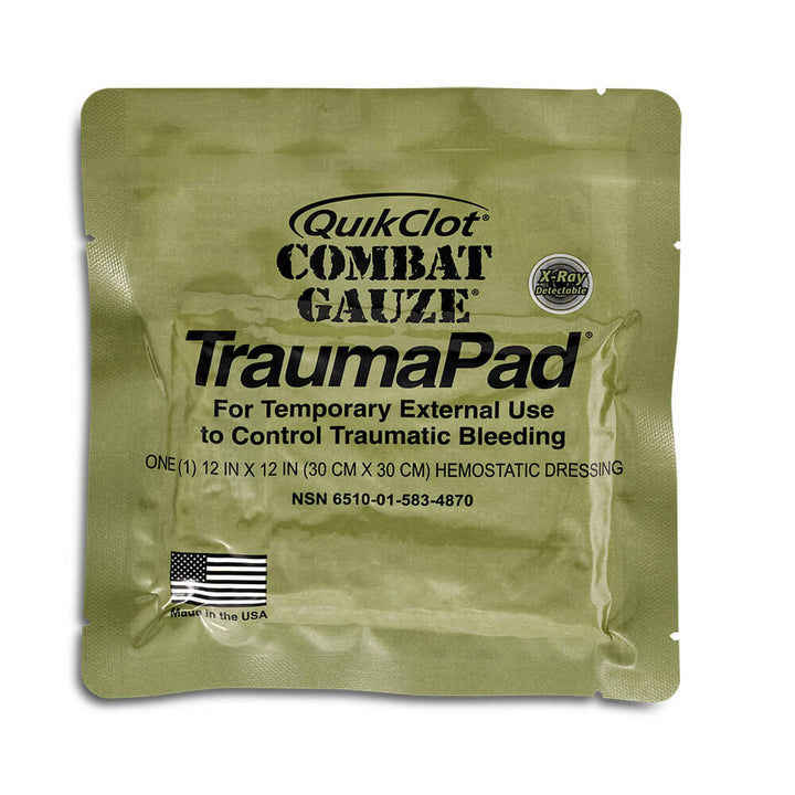 QuikClot Combat Gauze Trauma Pad 12x12