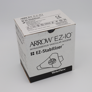 EZ-Stabiliser IV securement device packaging – Arrow EZ-IO branded box.