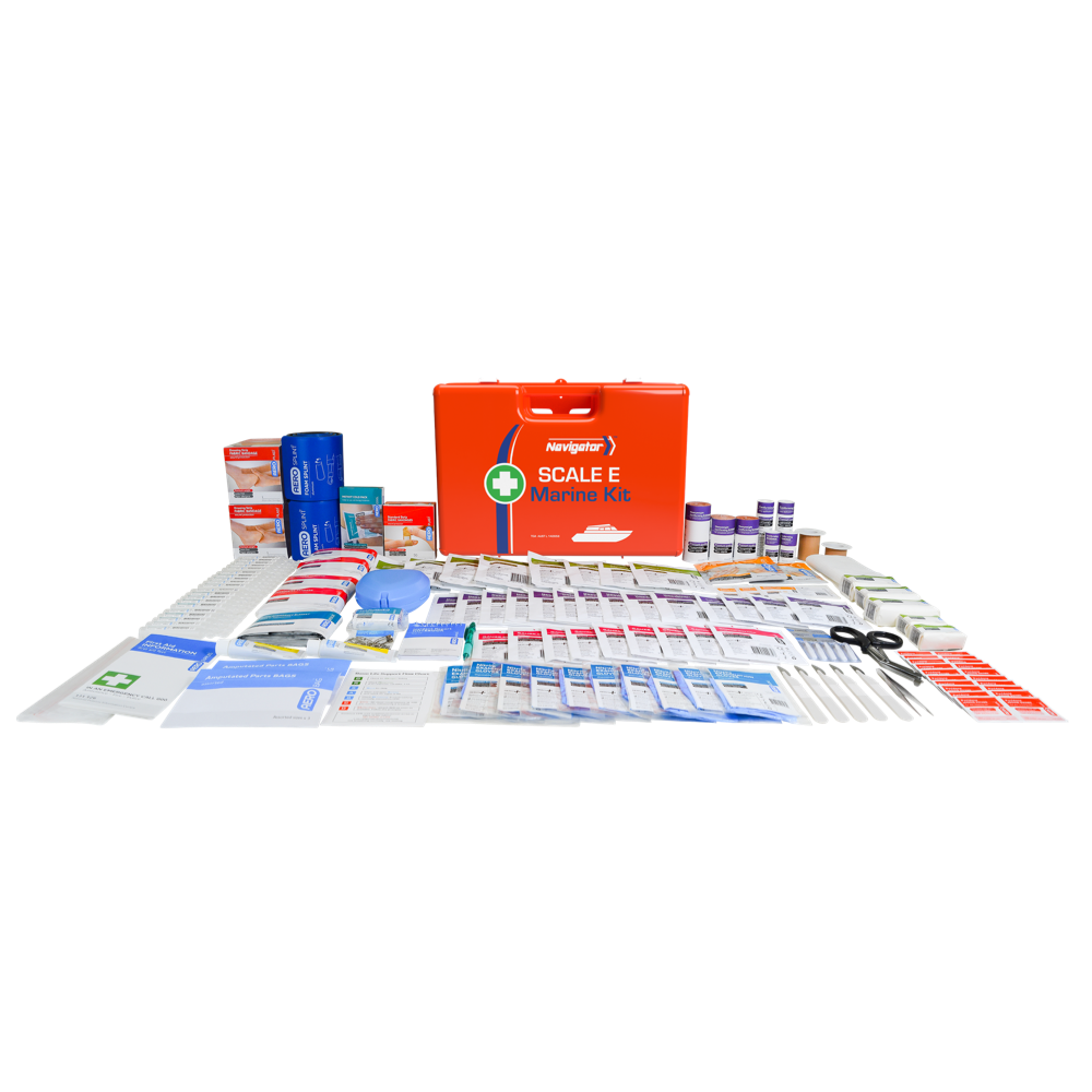 Image 2: Scale E Marine First Aid Kit Open with Full Contents Displayed


