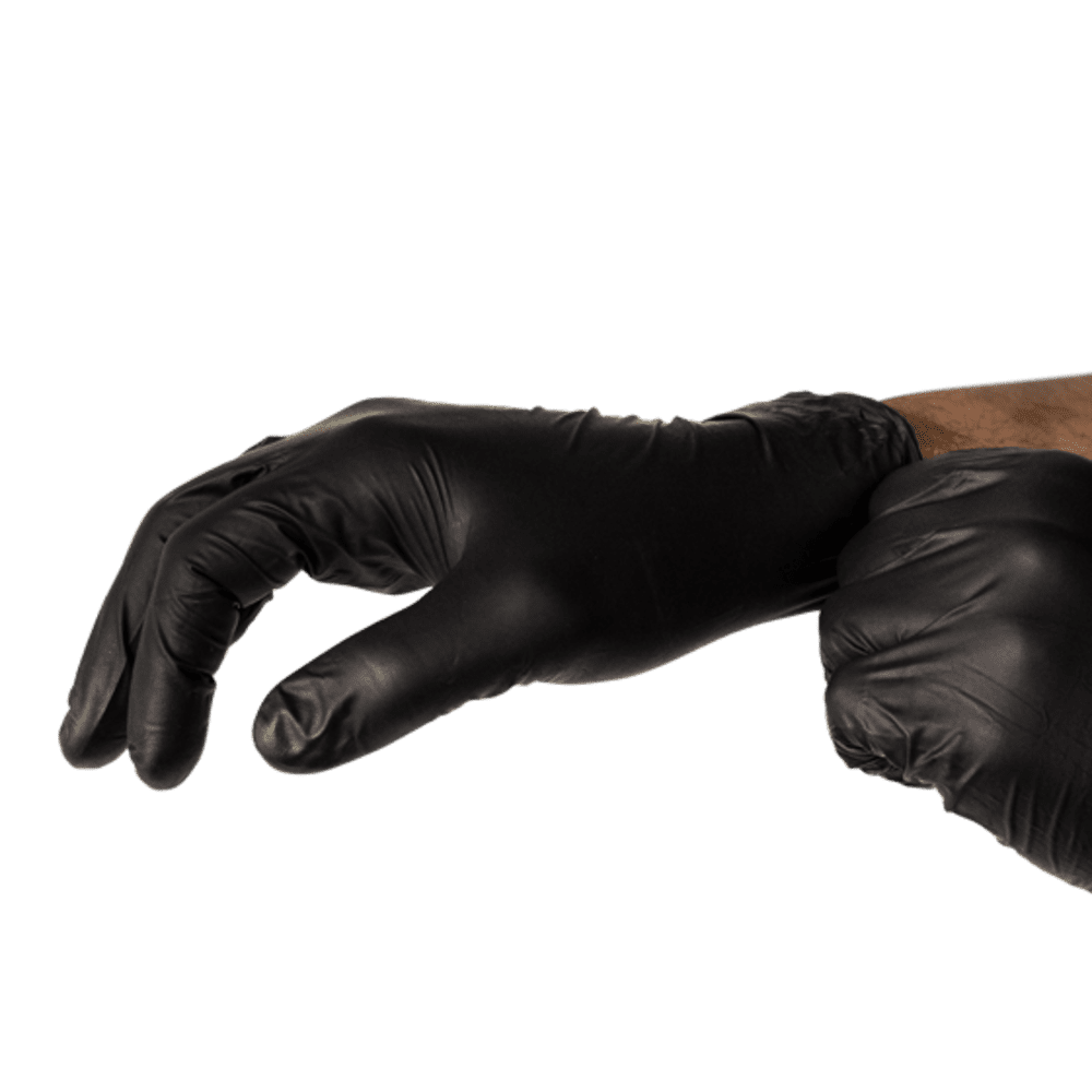 Black Nitrile Gloves – Powder-Free Disposable Gloves for Tactical or Medical Use

