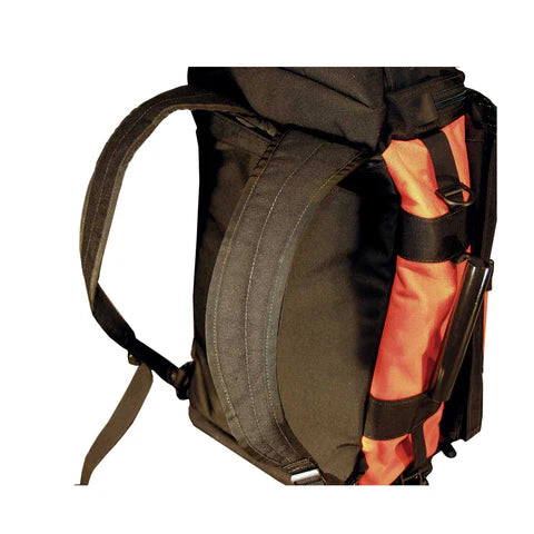 Side profile with stowable anatomic shoulder straps

