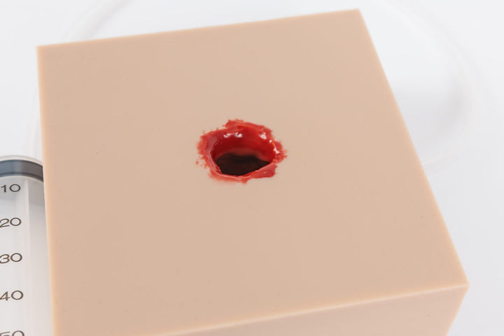 TraumaSim Haemorrhage Clotting Trainer - Basic Square Gunshot