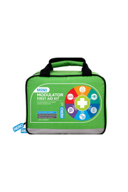 AeroKit Mini Modulator first aid compact 25x15x21.5cm kit in green durable fabric.