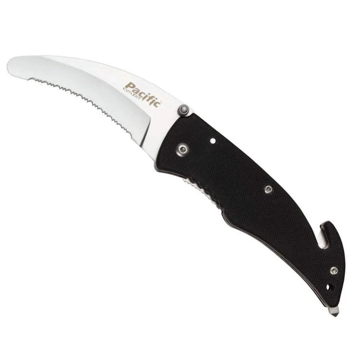 Pacific Cutlery Rescue Knife – Black Serrated