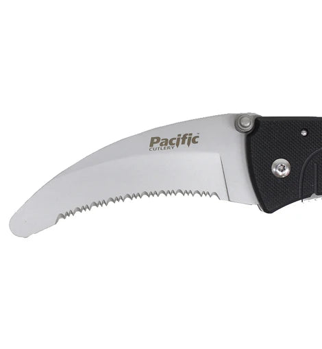 Pacific Cutlery Rescue Knife – Black Serrated
