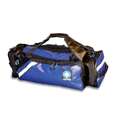 Top-down view of side pockets and compartments

