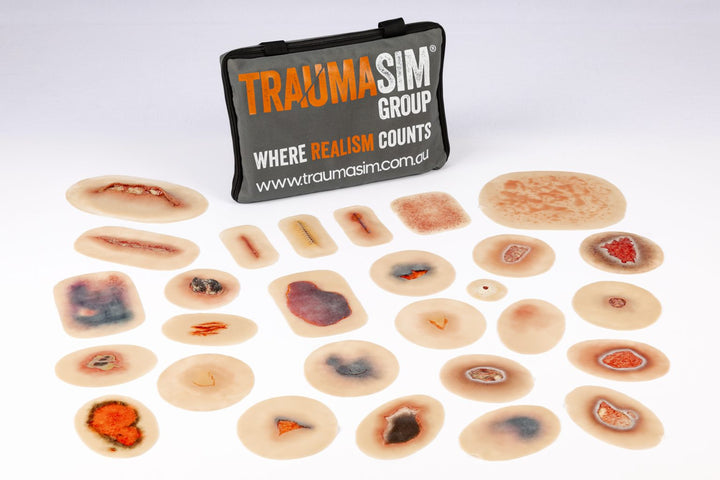 TraumaSim Silicone Wound Kit - Clinical (28 wounds)