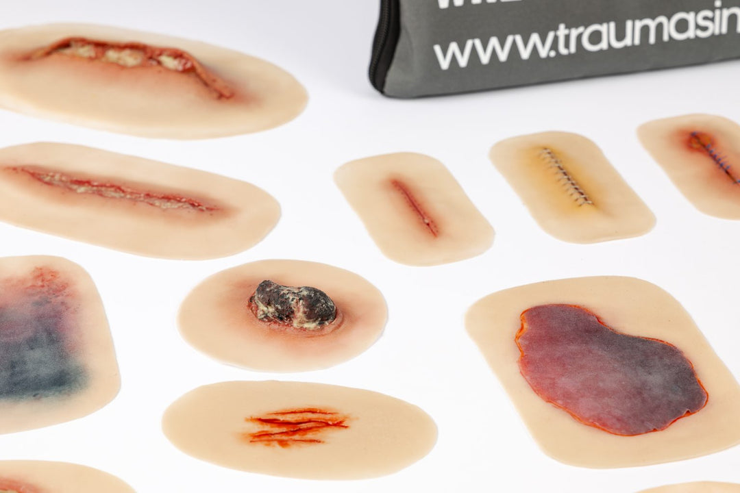 TraumaSim Silicone Wound Kit - Clinical (28 wounds)