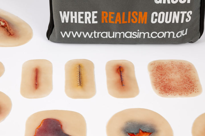 TraumaSim Silicone Wound Kit - Clinical (28 wounds)