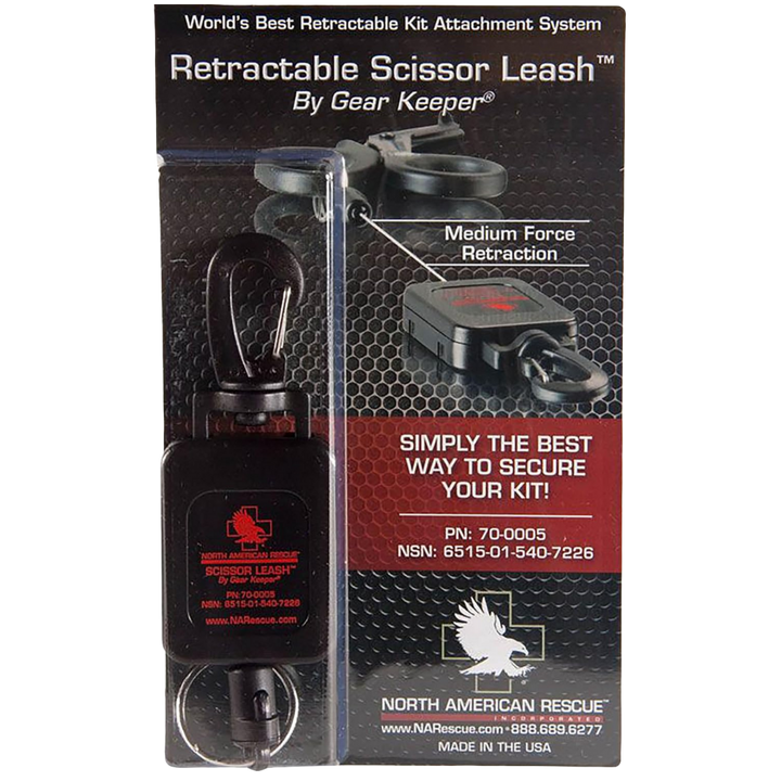 Retractable Scissor Leash Black