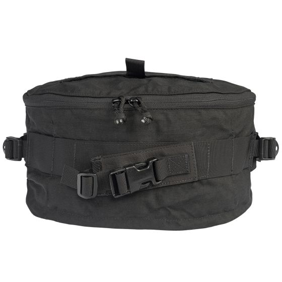North American Rescue CCR Squad Bag in black displayed zipped in a closed position.