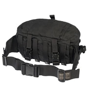 Back view of the North American Rescue Black CCR Squad Bag with multiple attachment points