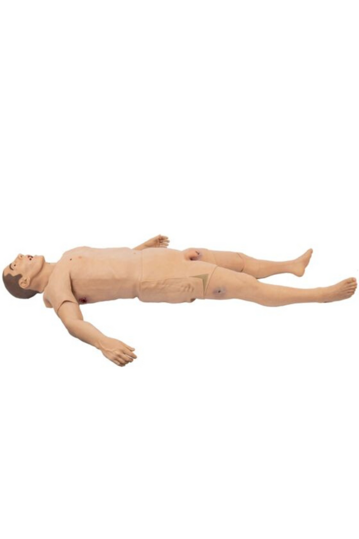 TOMManikin - GSW naked to show multiple gun shot wounds