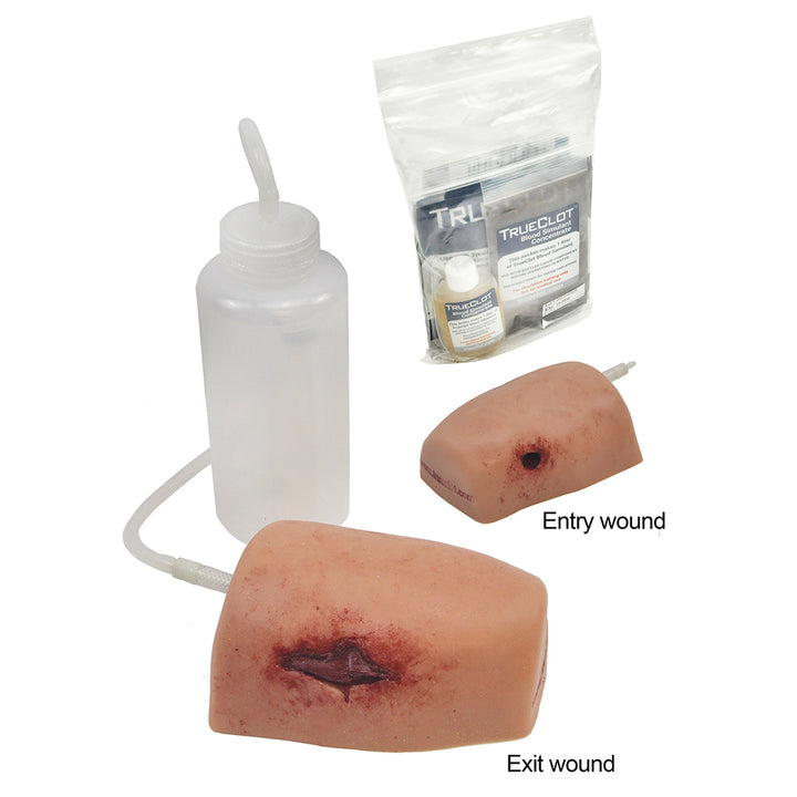 TrueClot Through-and-Through (TnT) Task Trainer Gunshot Wound