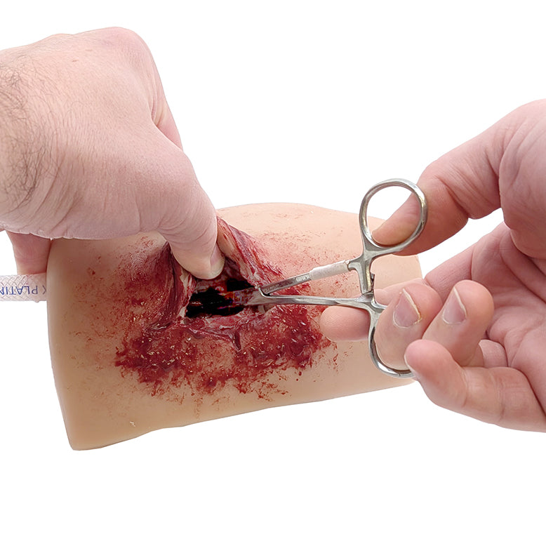 TrueClot Through-and-Through (TnT) Task Trainer Gunshot Wound