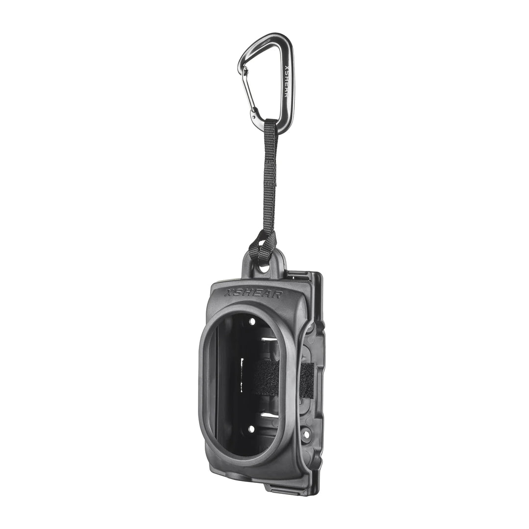 XShear IV Pump Case with lanyard and carabiner attached

