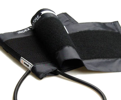 Latex-free black velcro blood pressure cuff with single tube bladder

