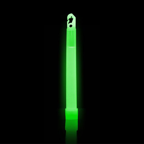 Green ChemLight Lightstick activated and glowing in dark environment. Used for marking, signaling, or area lighting. TacMed Australia – dependable light source for tactical and field use.