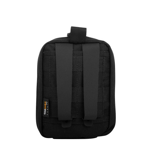 Back view of TT Tactical IFAK pouch showing MOLLE attachment straps.