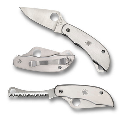 Spyderco Clipitool Stainless - Plain/Serrated Blade