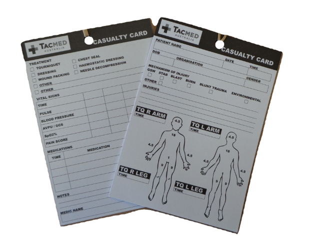 TacMed Casualty Card
