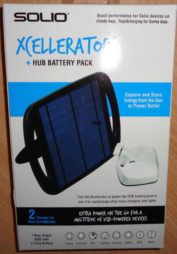 Solio Xcellerator + Hub Battery Pack