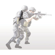 Diagram of the North American Rescue Hasty Harness being used in a military setting
