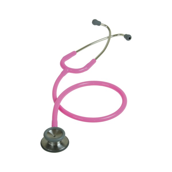 Pink Liberty Classic Tunable Stethoscope with stainless steel chest piece.
