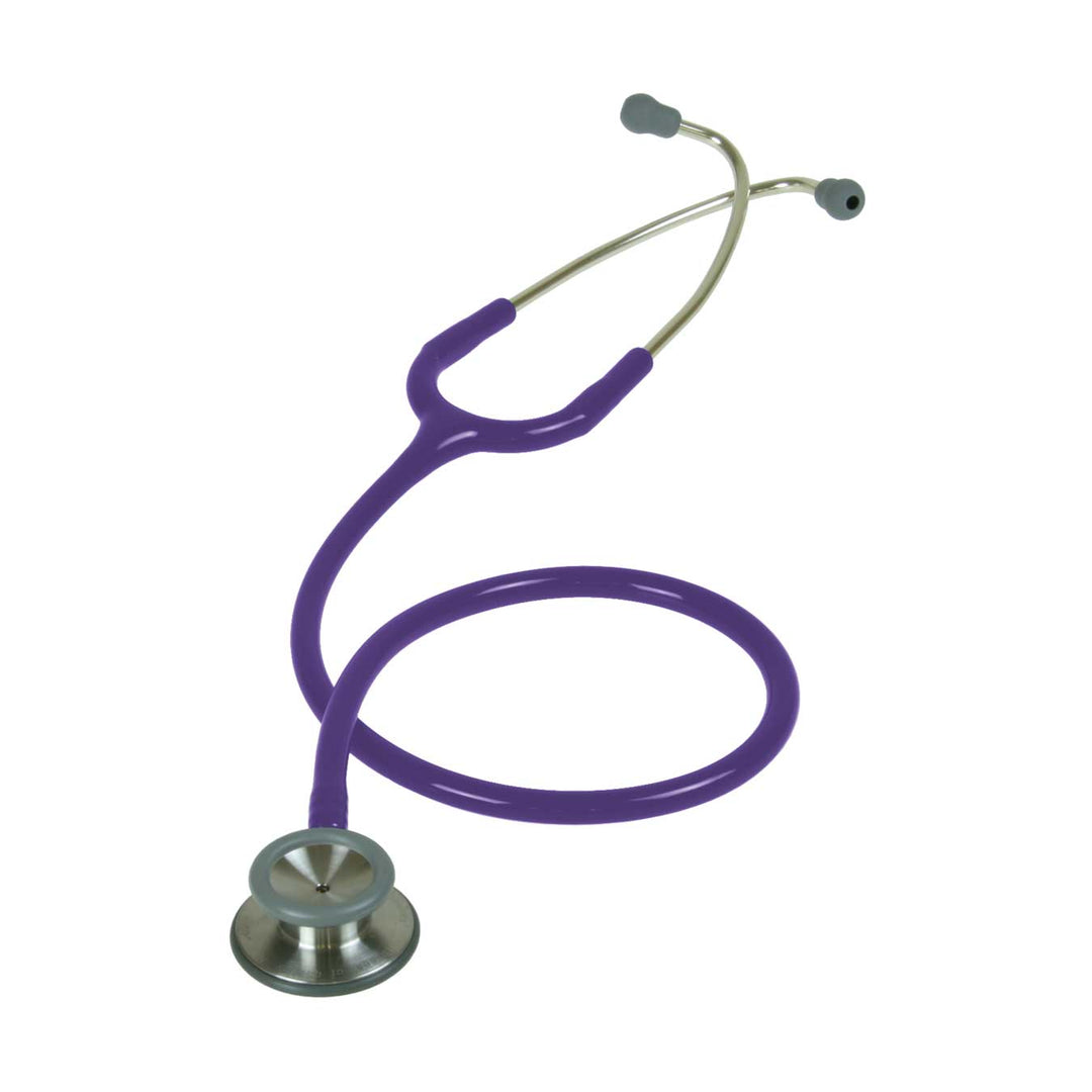 Purple Liberty Classic Tunable Stethoscope with matching ear tips.