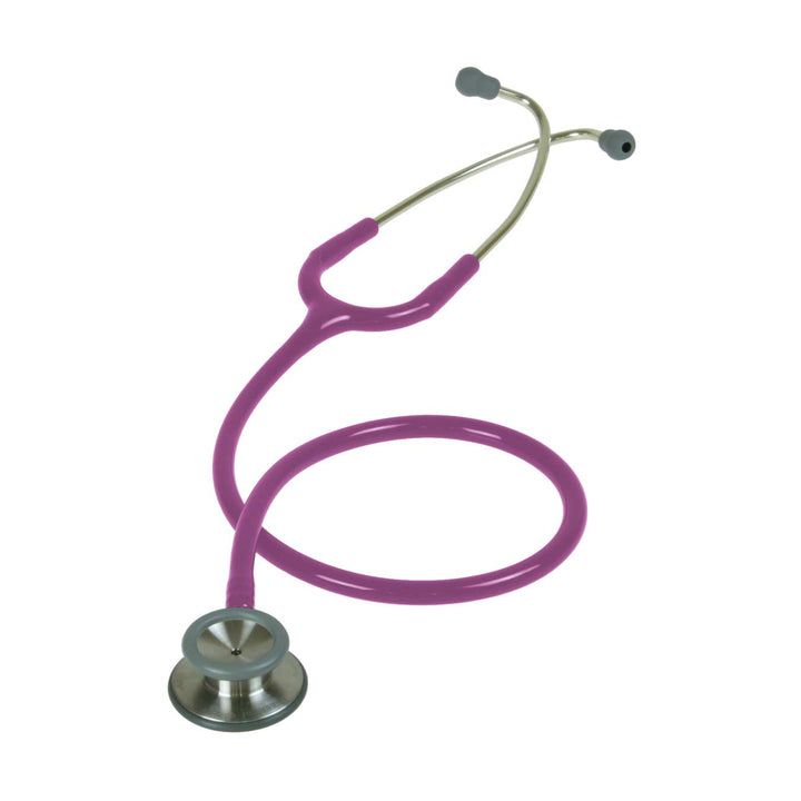 Plum-coloured Liberty Classic Tunable Stethoscope with stainless steel chest piece.