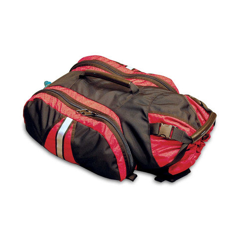 REACH Rigging Pack lying flat with multiple external zip compartments visible.