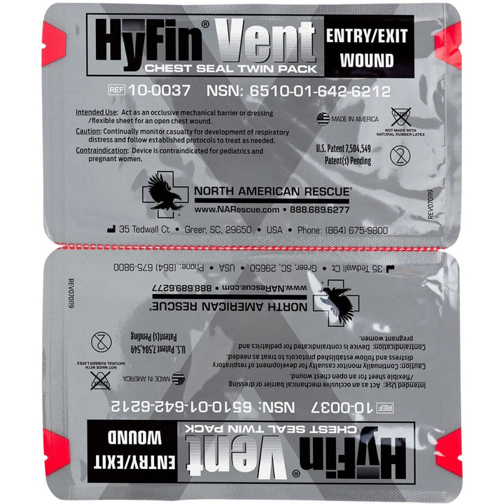 Hyfin Vent Standard Chest Seal Twin Pack